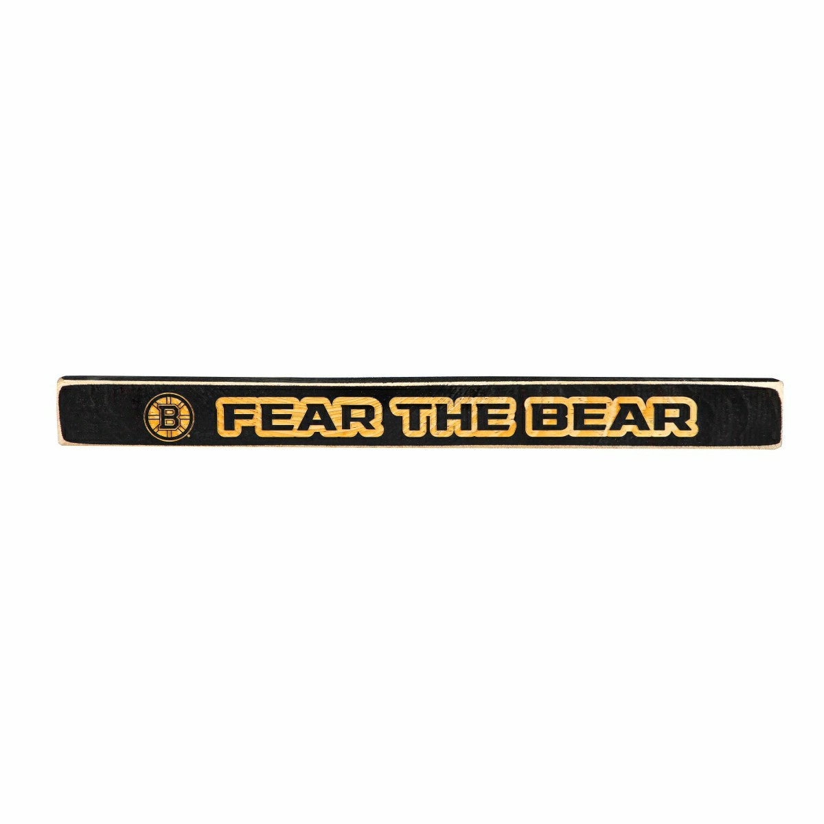 Boston Bruins Engraved Wood Sign, 1.5" x 18" - NHL Home
