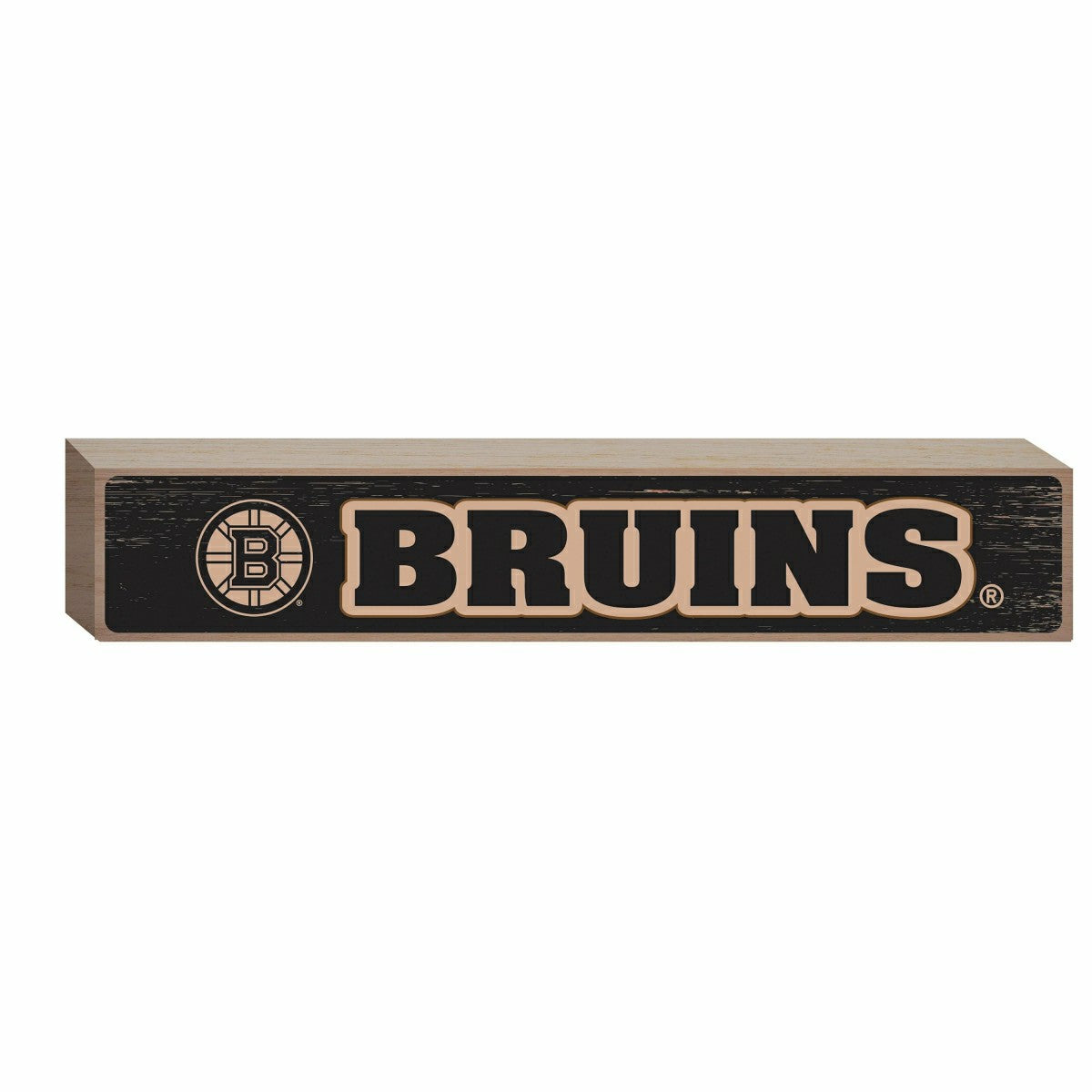 Boston Bruins Engraved Wood Sign, 3.5" x 18" - NHL Home