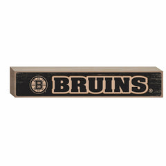Boston Bruins Engraved Wood Sign, 3.5" x 18" - NHL Home