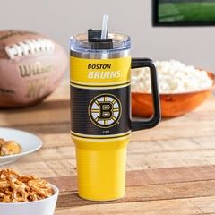 40oz Stainless Steel Canyon Cup w/ Straw, Boston Bruins - NHL Home