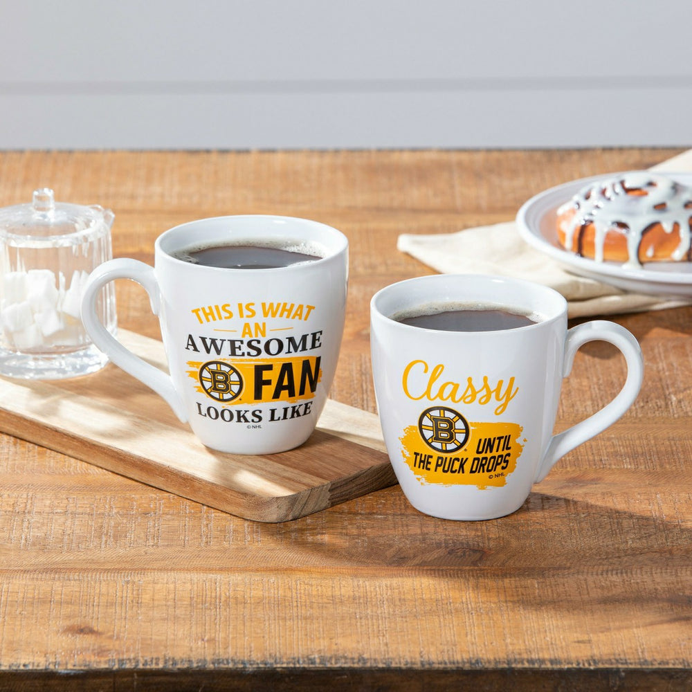 Ceramic Cup o' Java 17oz Gift Set, Boston Bruins - NHL Home