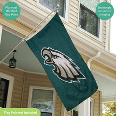 Philadelphia Eagles Single Sided Estate Flag with 2 Grommets, 3'x5' - Home NFL