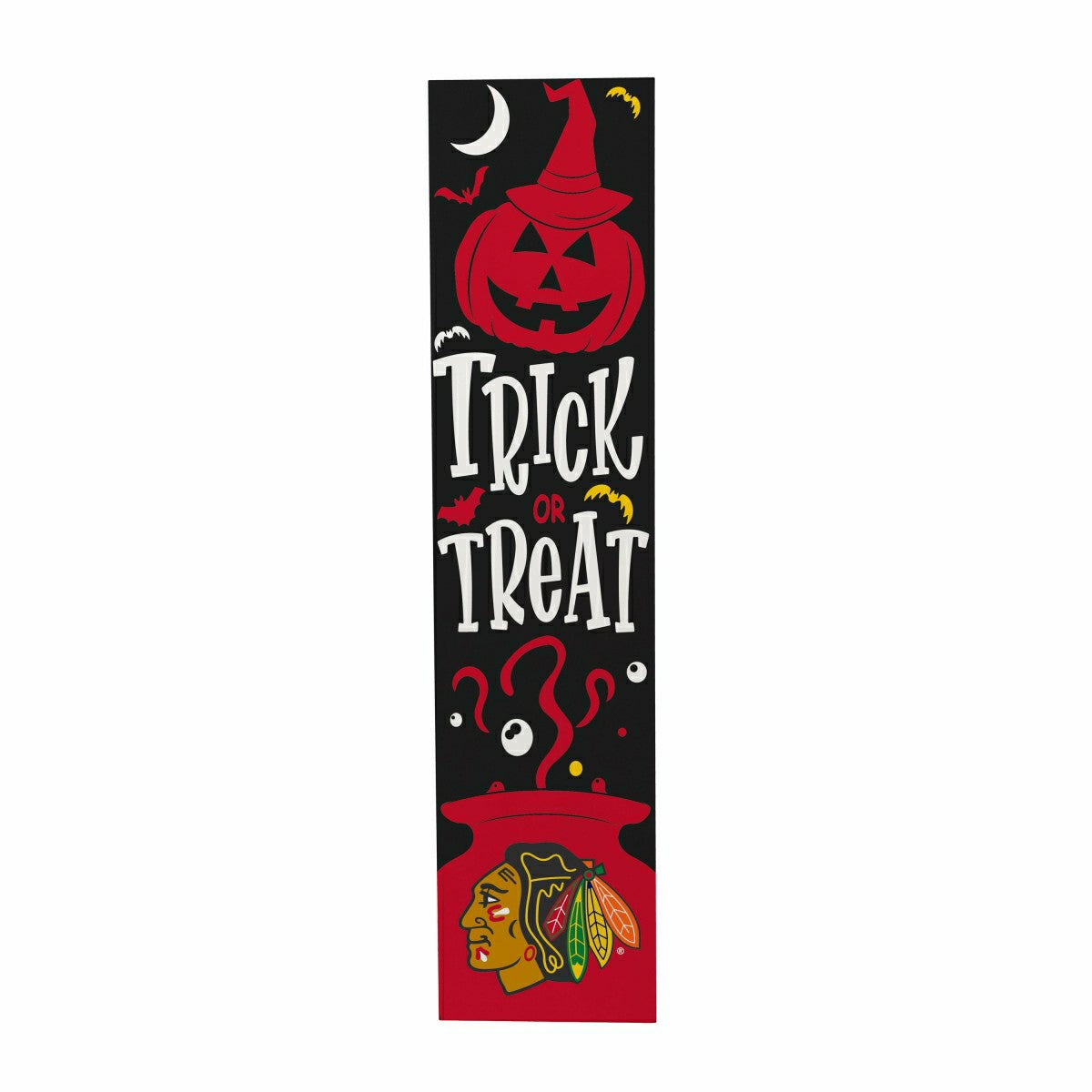 Chicago Blackhawks 47" Double Sided Leaner, Halloween - NHL Home