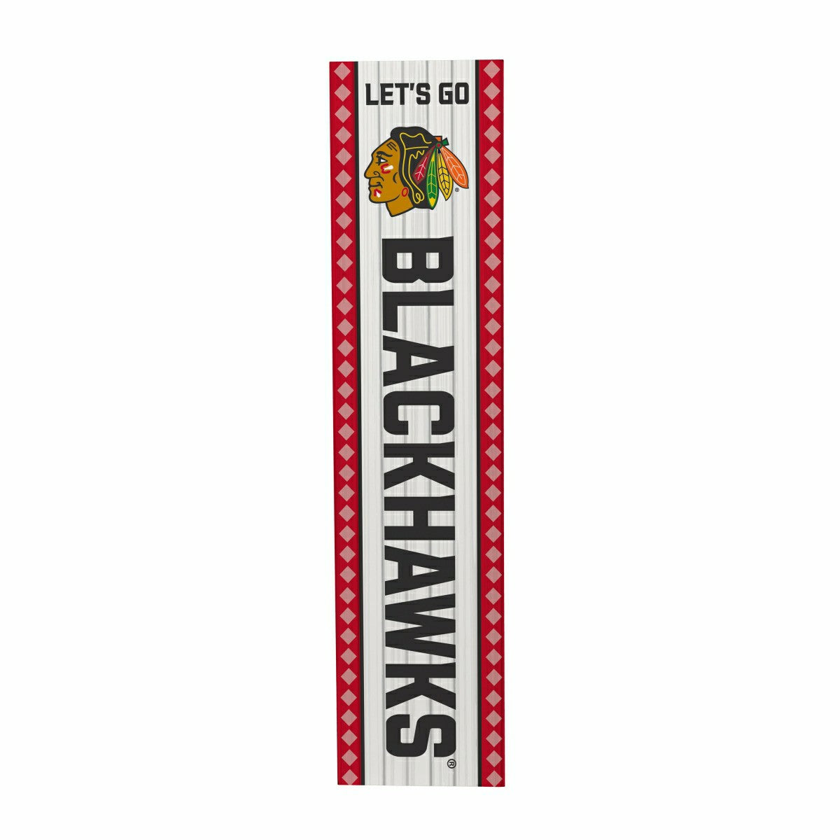 Chicago Blackhawks 47" Double Sided Leaner, Christmas - NHL Home