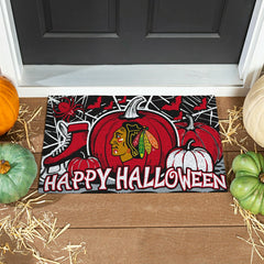 Chicago Blackhawks Halloween PVC Mat, 28"x16" - NHL