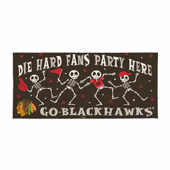 Chicago Blackhawks Flocked Coir Halloween Sassafras Switch Mat, 22"x10 - NHL