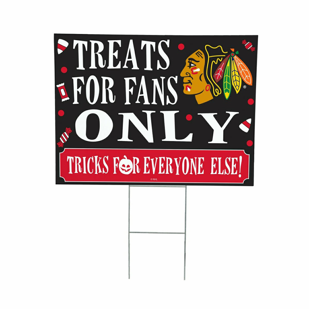 Chicago Blackhawks Yard Sign, Halloween Treats for Fans - NHL Home