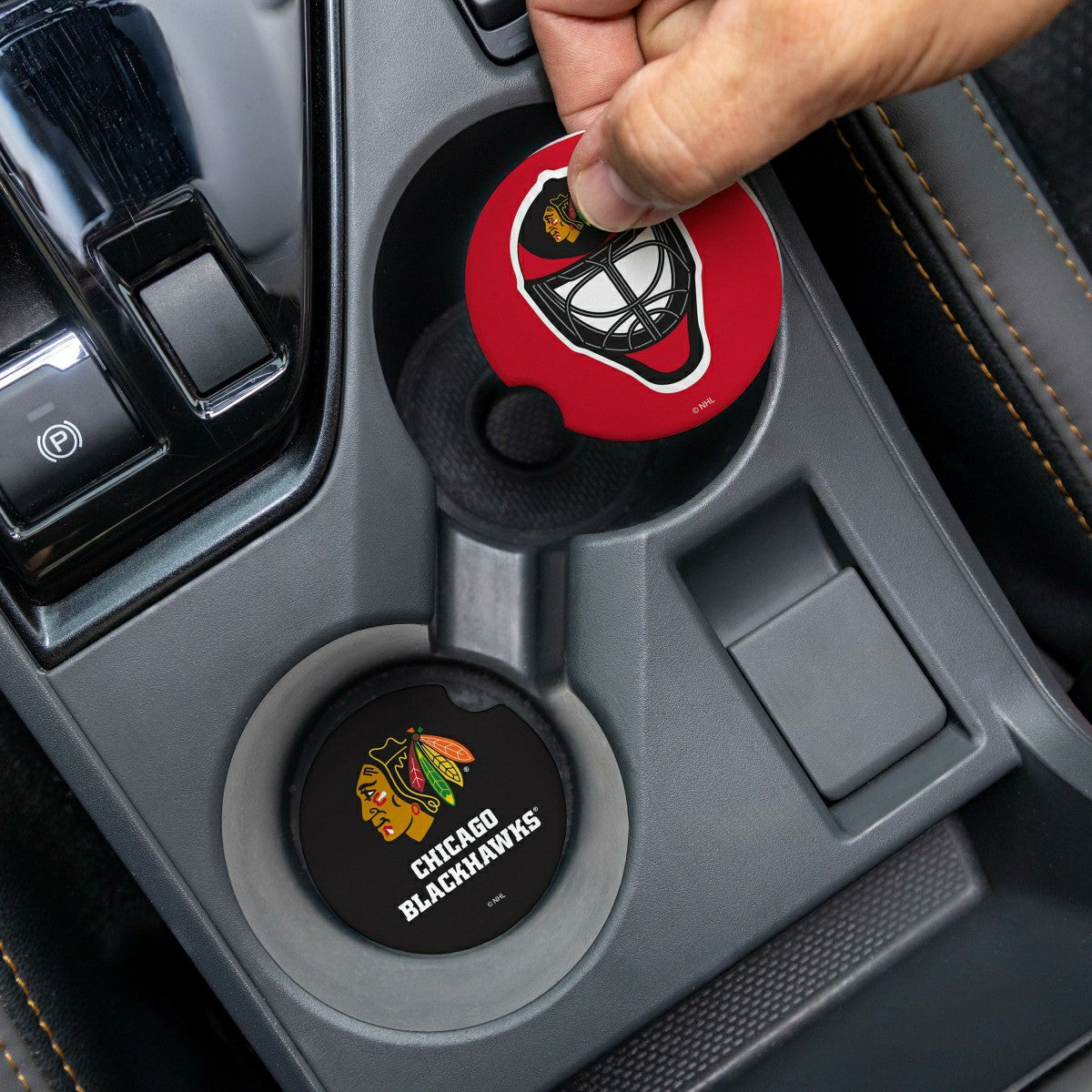 Chicago Blackhawks Car Coaster Set, 2pc - NHL Home