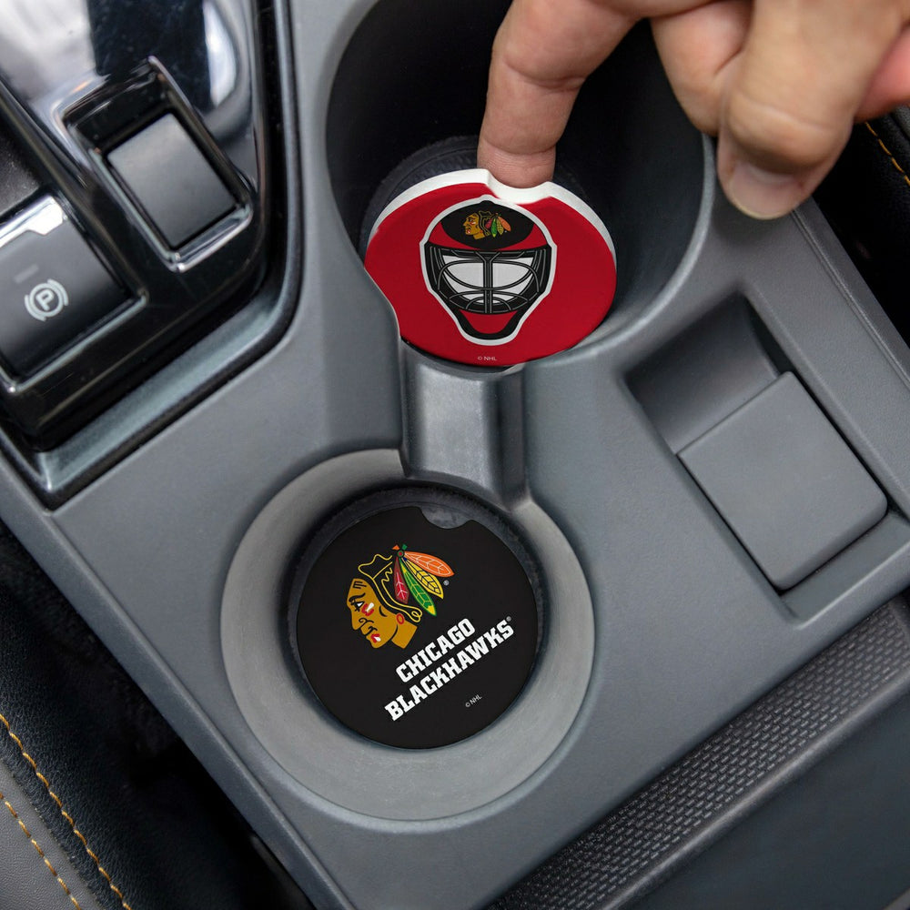 Chicago Blackhawks Car Coaster Set, 2pc - NHL Home