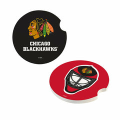 Chicago Blackhawks Car Coaster Set, 2pc - NHL Home