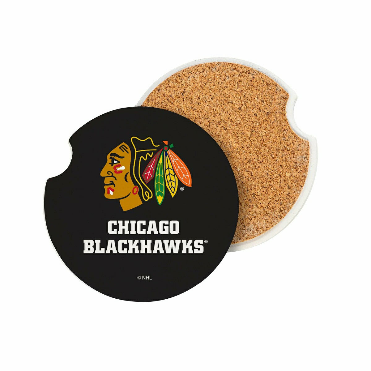 Chicago Blackhawks Car Coaster Set, 2pc - NHL Home