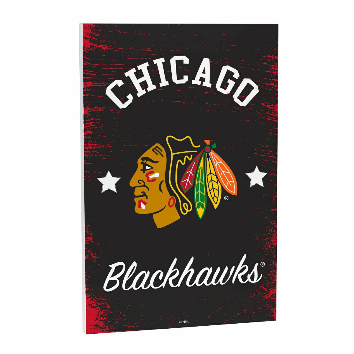 Chicago Blackhawks Wood Wall Sign, 16x24 - NHL Home