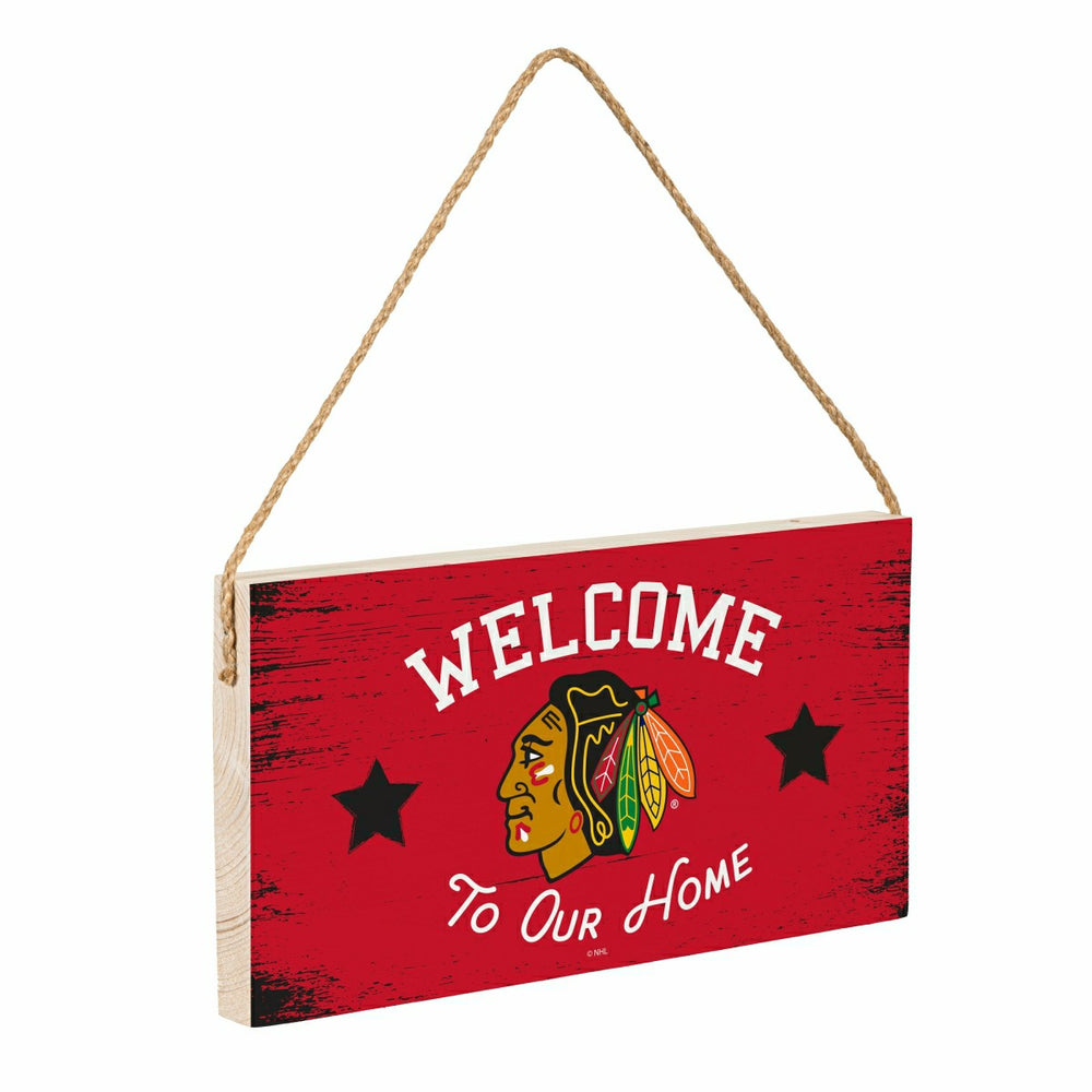 Chicago Blackhawks Wood Wall Sign, 6x11 - NHL Home