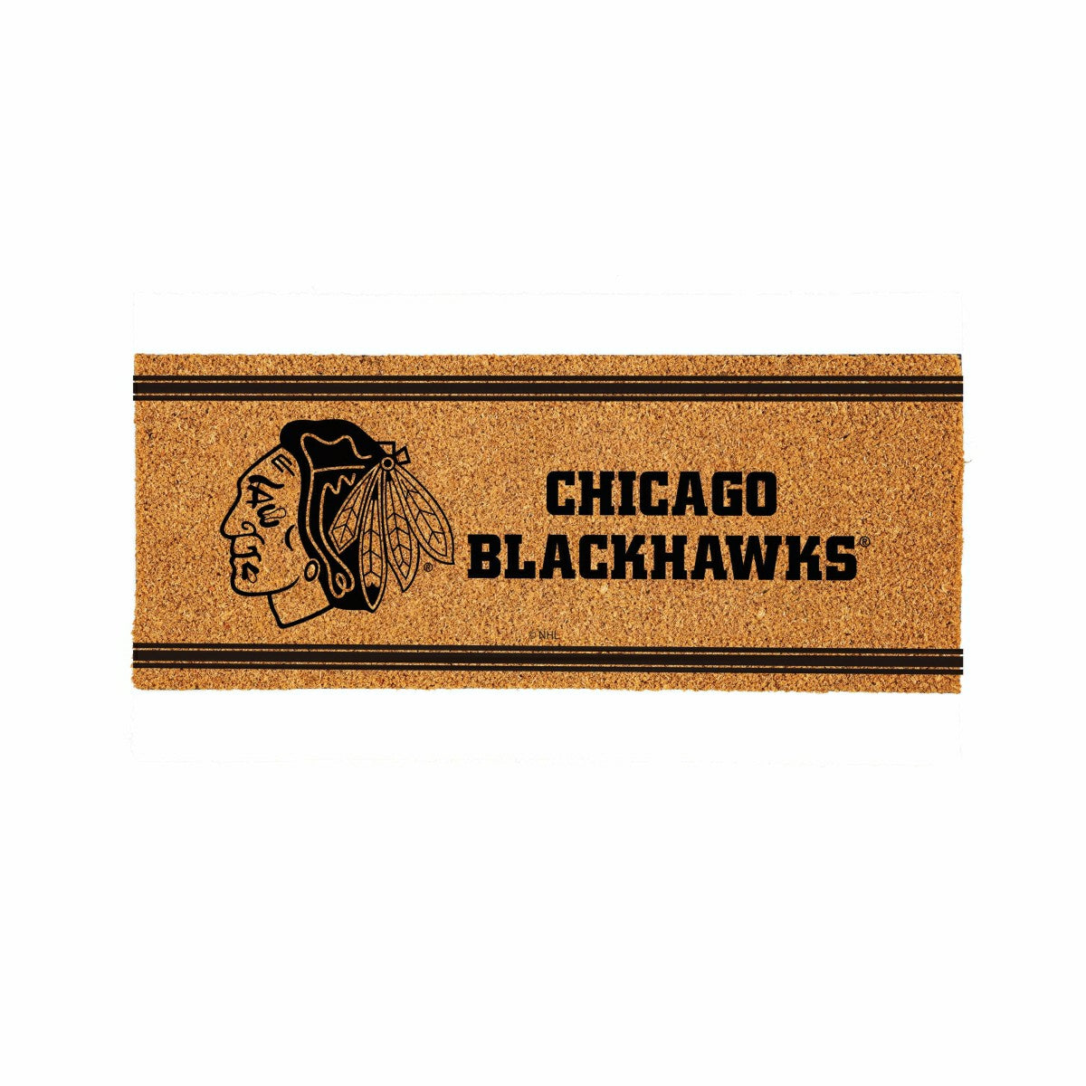 Chicago Blackhawks Extra Large One Color Coir Mat, 60"x24" - NHL