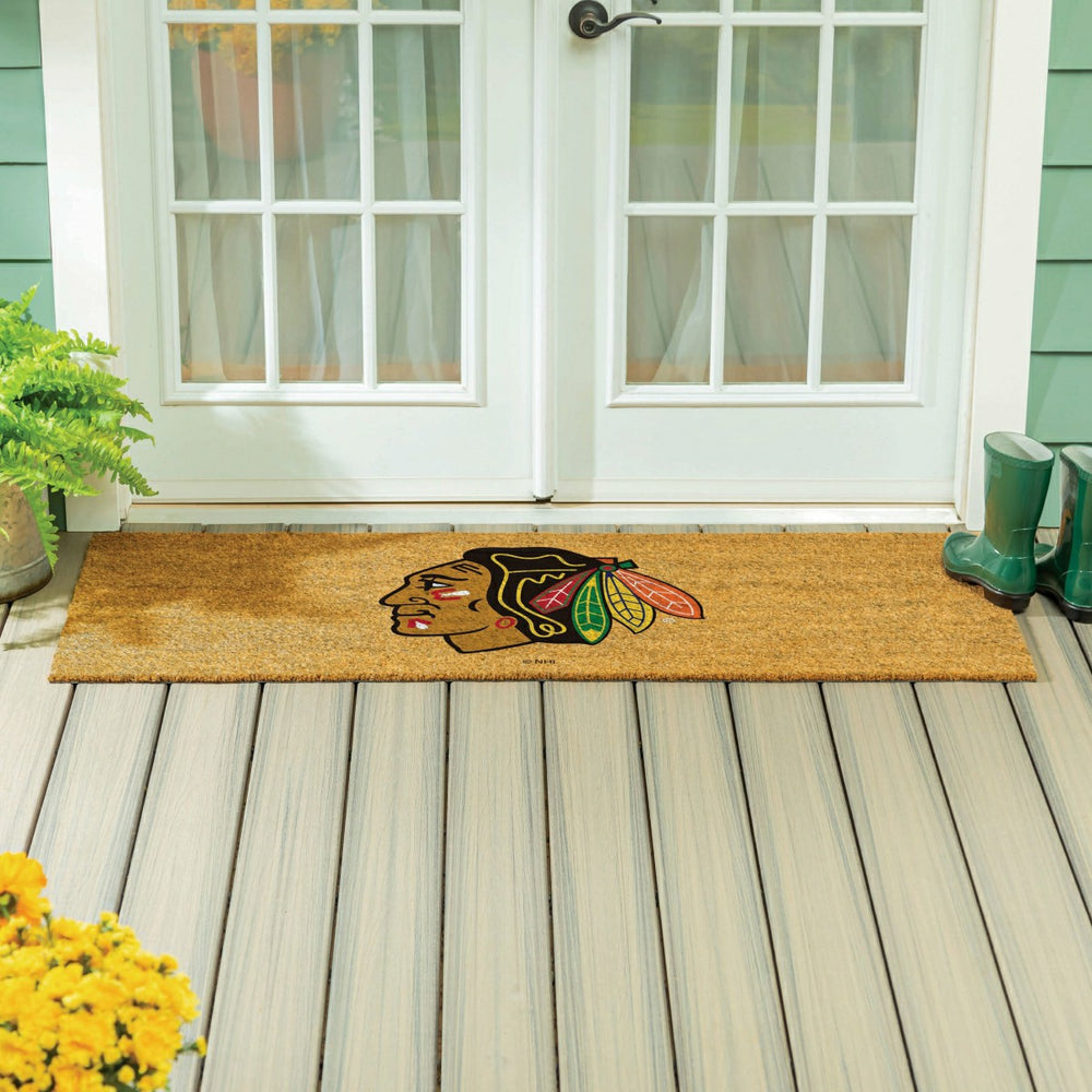 Chicago Blackhawks Extra Large Full Color Coir Mat, 60"x24" - NHL