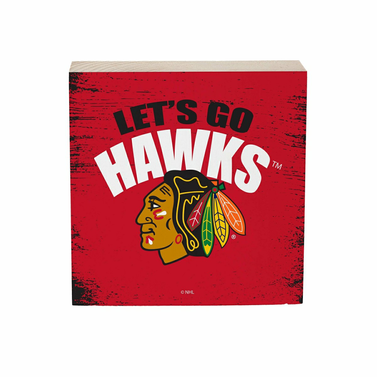 Chicago Blackhawks Plock, Down Home Fans, 6x6 - NHL Home