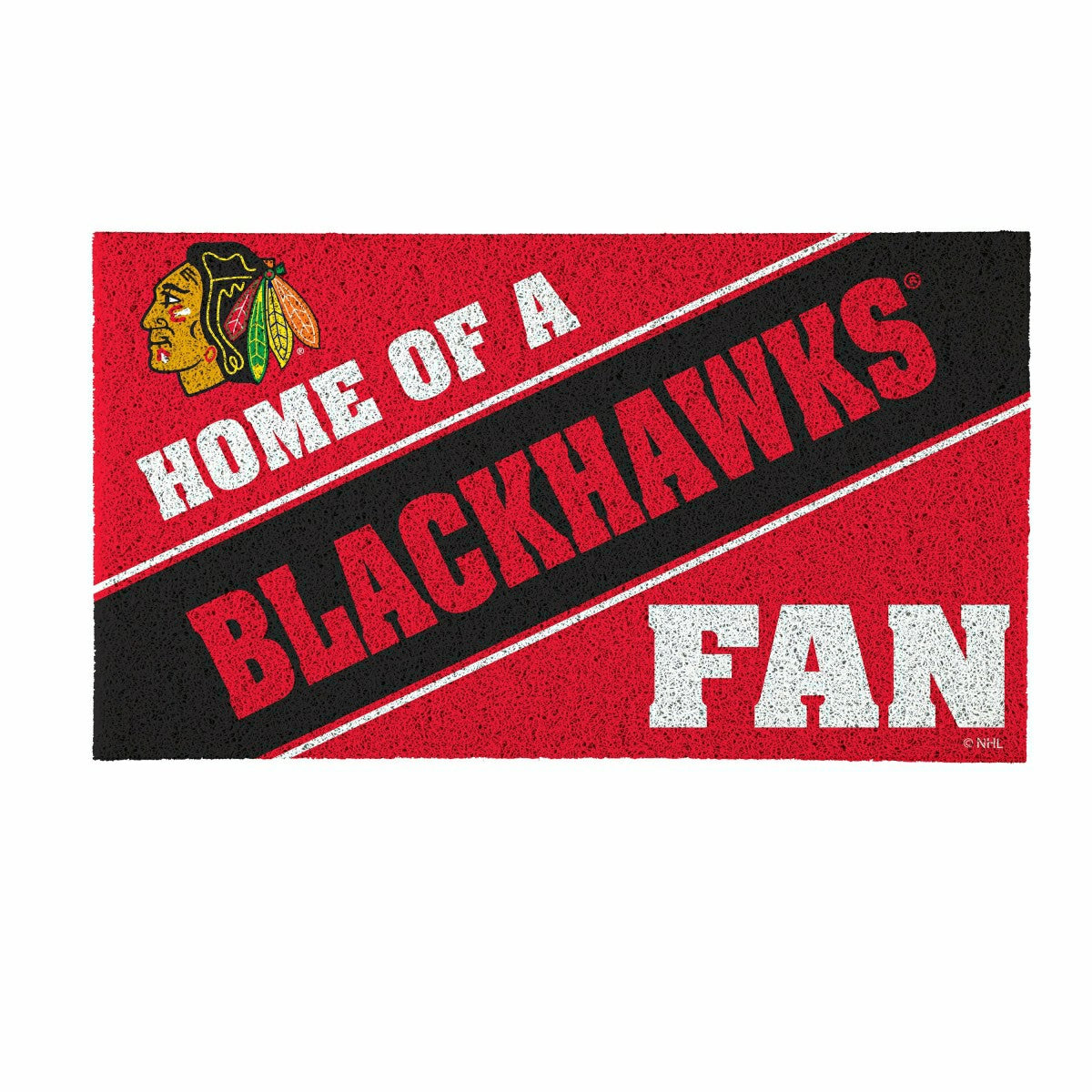 Chicago Blackhawks, PVC Mat COLOR, Home of a Fan - NHL