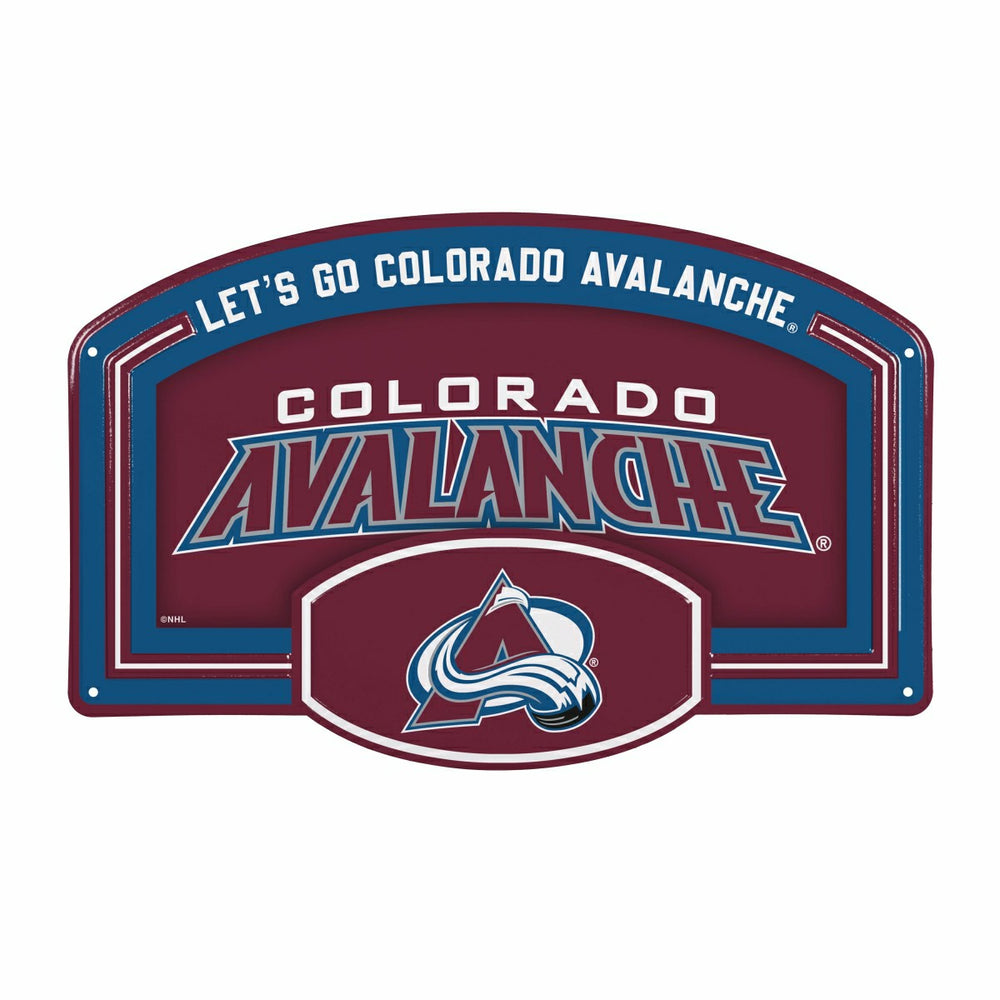 Colorado Avalanche USA Embossed Steel Wall Sign, 11" x 17" - NHL Home