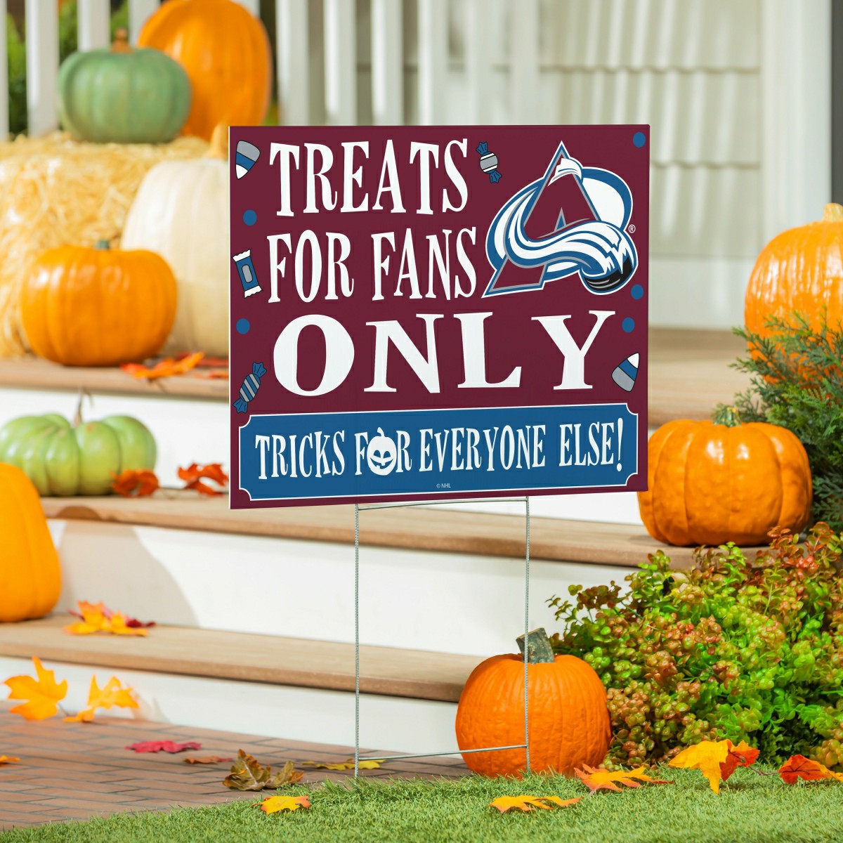 Colorado Avalanche Yard Sign, Halloween Treats for Fans - NHL Home
