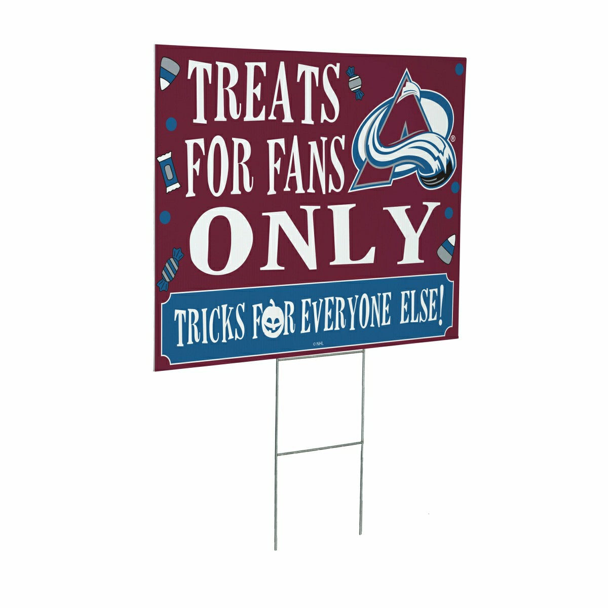 Colorado Avalanche Yard Sign, Halloween Treats for Fans - NHL Home
