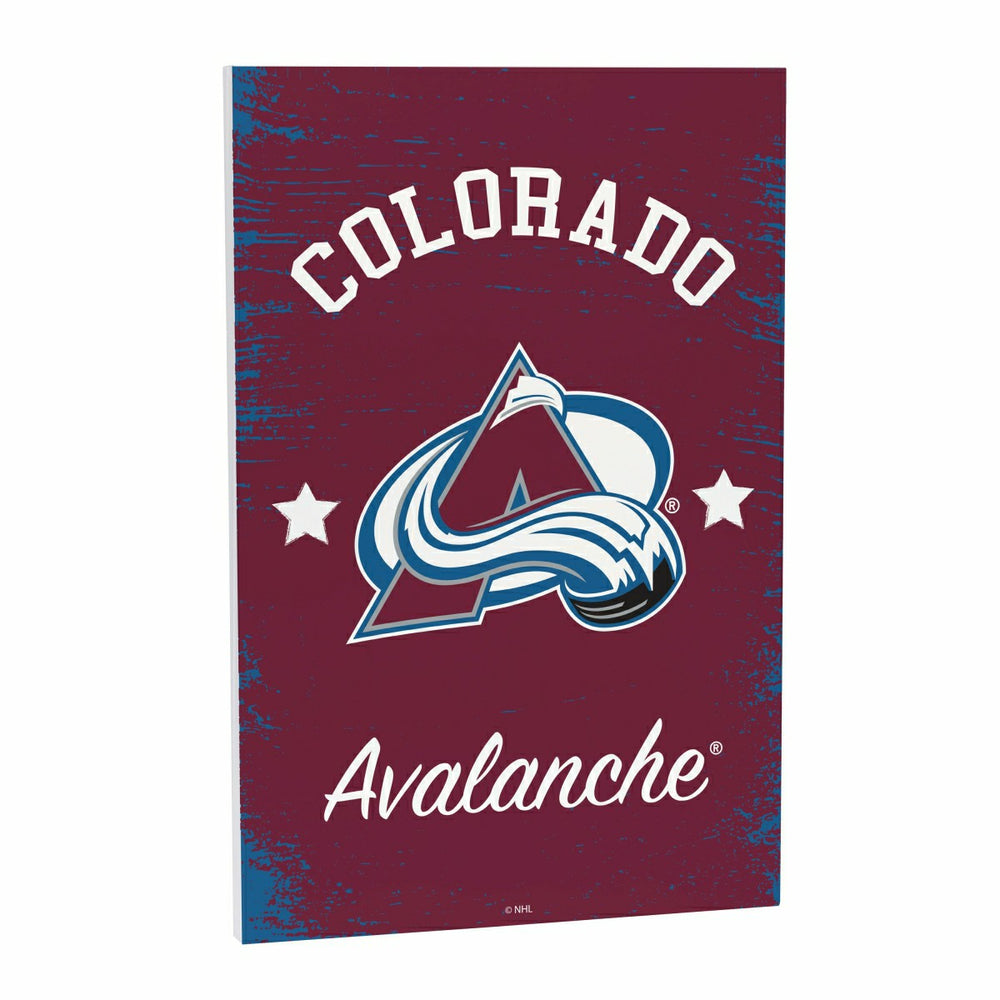 Colorado Avalanche Wood Wall Sign, 16x24 - NHL Home