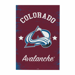 Colorado Avalanche Wood Wall Sign, 16x24 - NHL Home