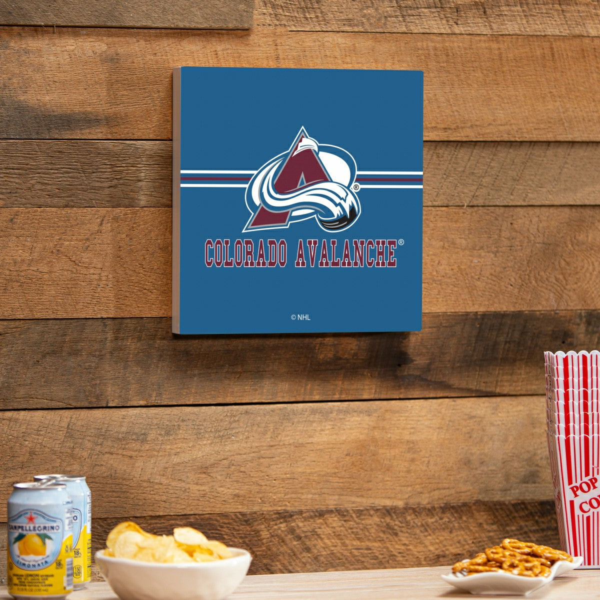 Colorado Avalanche Wood Wall Sign, 12x12 - NHL Home