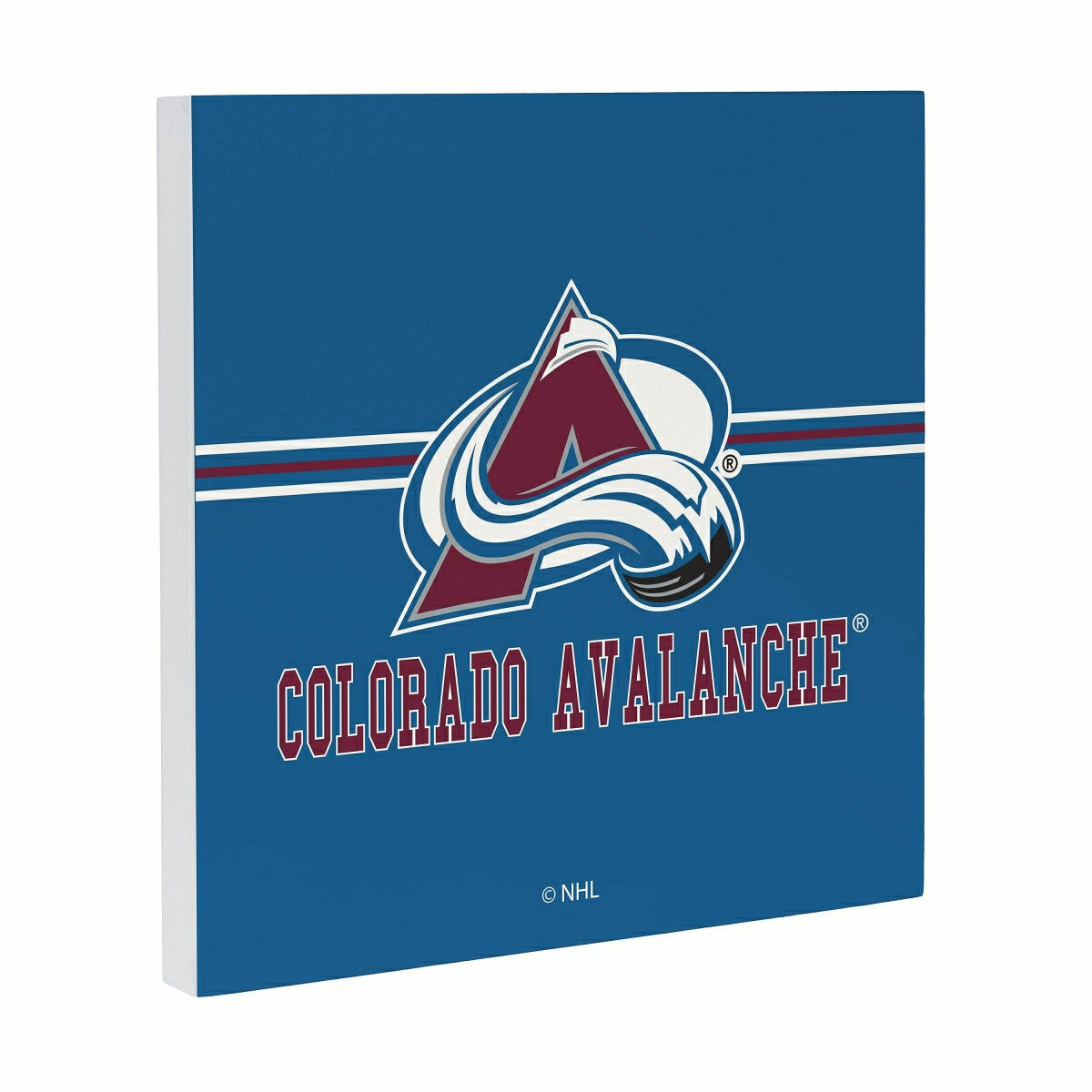 Colorado Avalanche Wood Wall Sign, 12x12 - NHL Home