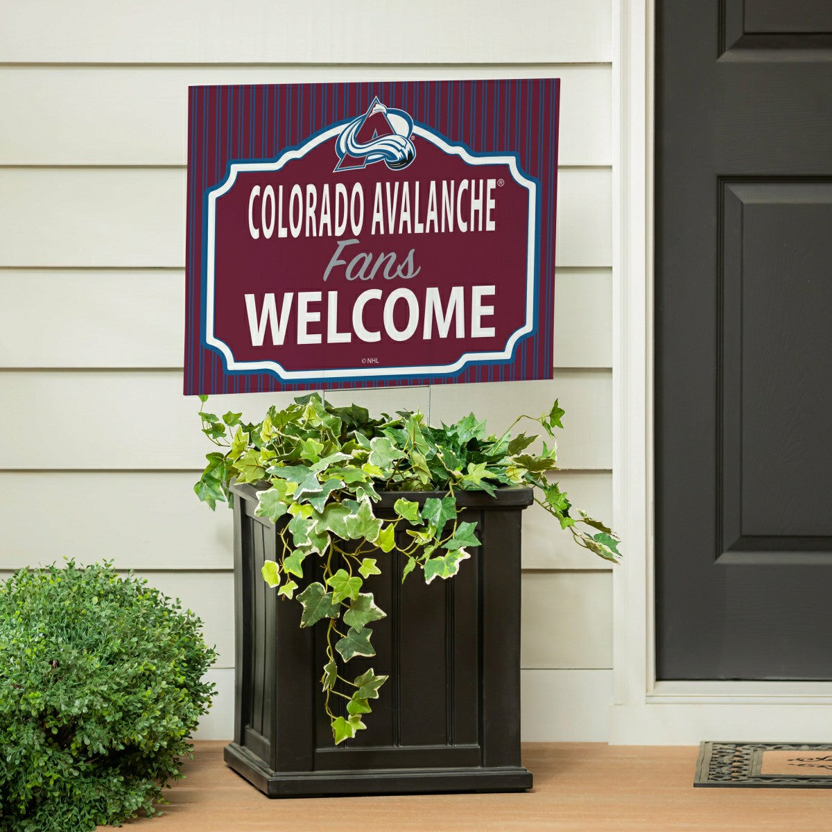 Colorado Avalanche Coroplast Yard Sign, "Fans Welcome" - NHL Home