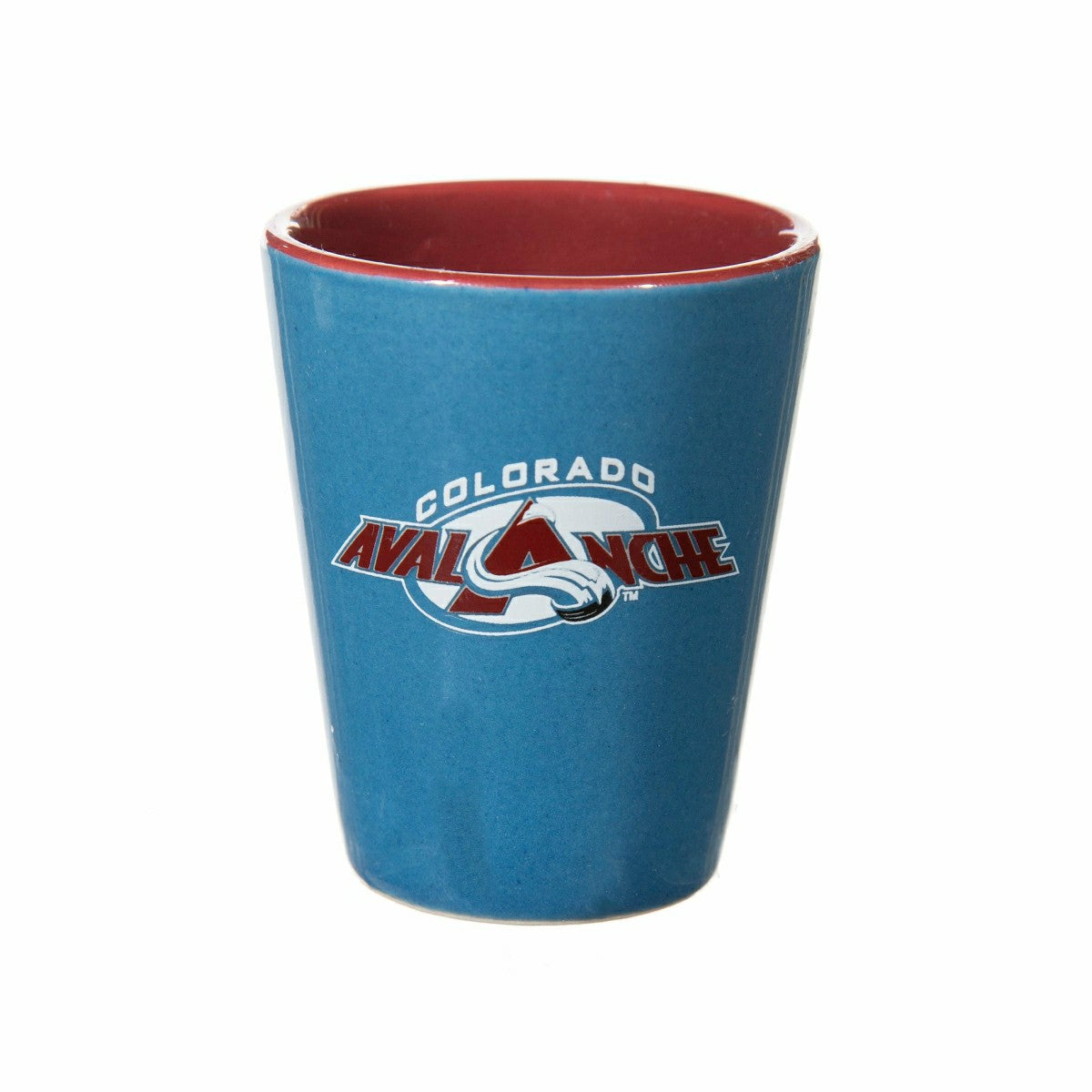Colorado Avalanche 4-Piece Ceramic and Glass 2oz. Shot Glass Set - NHL Home