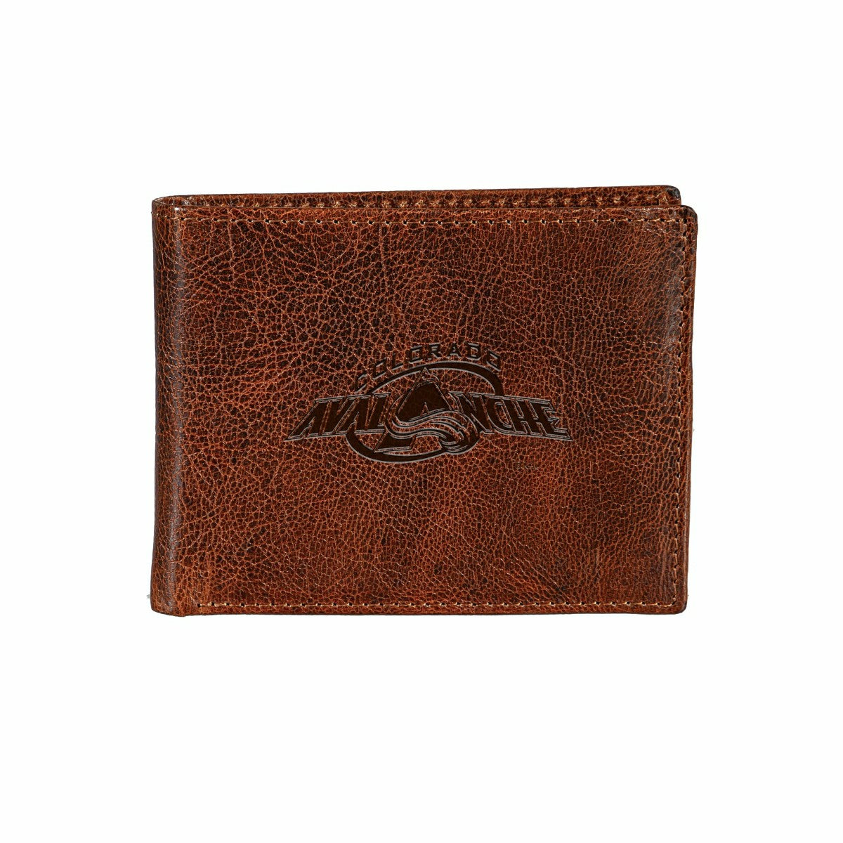 Colorado Avalanche, Embossed 100% Genuine Tumbled Leather Passcase Bi- - NHL Home