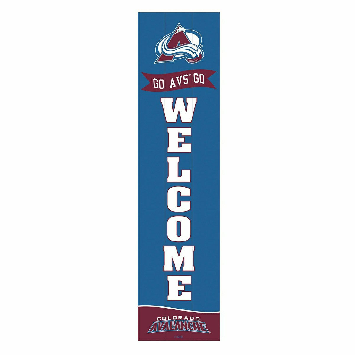 Colorado Avalanche Large Single Sided Leaner, 46" - NHL Home