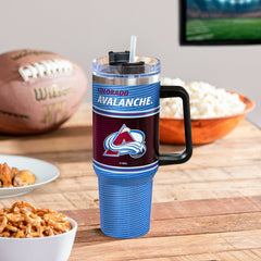 40oz Stainless Steel Canyon Cup w/ Straw, Colorado Avalanche - NHL Home