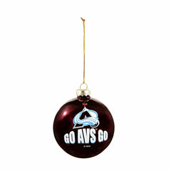 Blown Glass Ornament, Colorado Avalanche - NHL Home