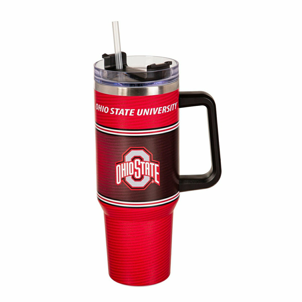 40oz Stainless Steel Canyon Cup w/ Straw, Ohio State University - Home Collegiate