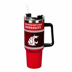 40oz Stainless Steel Canyon Cup w/ Straw, Washington State University - Home Collegiate