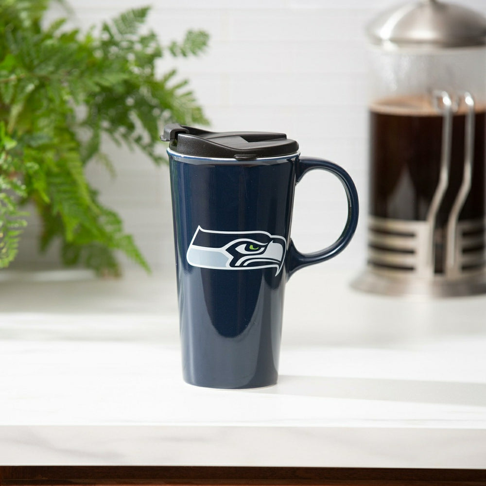 Seattle Seahawks, 17oz Boxed Travel Latte - Home NFL