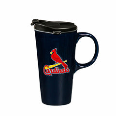 St Louis Boxed Travel Latte Cup, 17oz - Home MLB