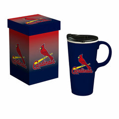 St Louis Boxed Travel Latte Cup, 17oz - Home MLB