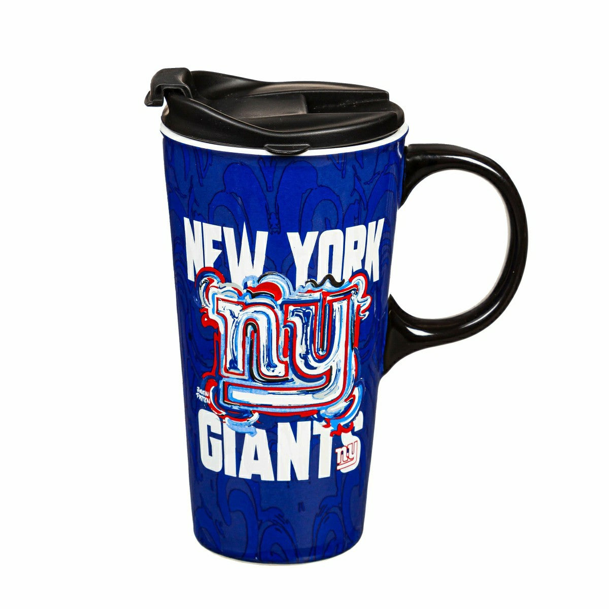 New York Giants, Travel Latte, Justin Patten Logo - Home NFL