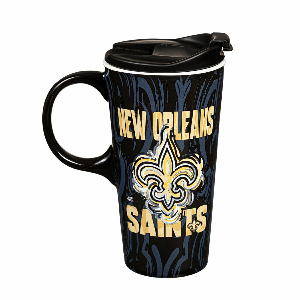 New Orleans Saints, Travel Latte, Justin Patten Logo - Home NFL