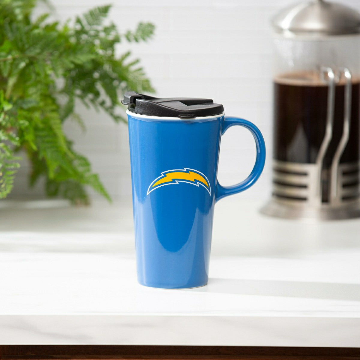 Los Angeles Chargers, 17oz Boxed Travel Latte - Home