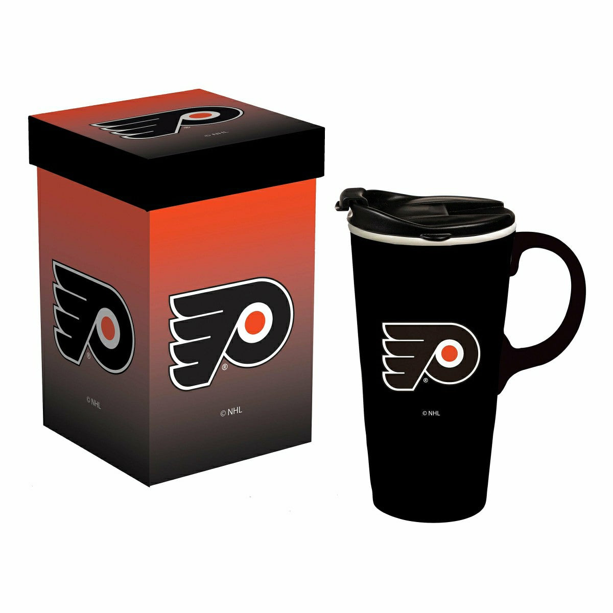 Boxed Travel Latte Cup, Philadelphia Flyers - Home NHL