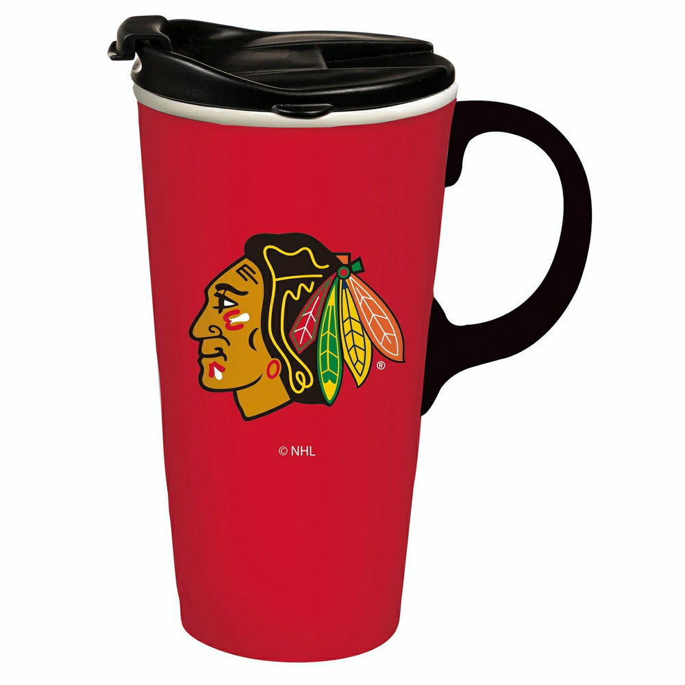 Boxed Travel Latte Cup, Chicago Blackhawks - Home NHL