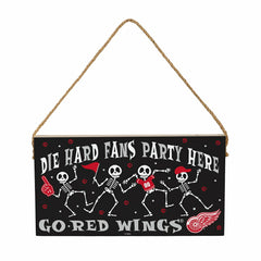 Detroit Red Wings Halloween Wood Wall Sign, 6x11 - NHL Home