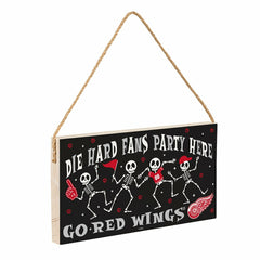 Detroit Red Wings Halloween Wood Wall Sign, 6x11 - NHL Home