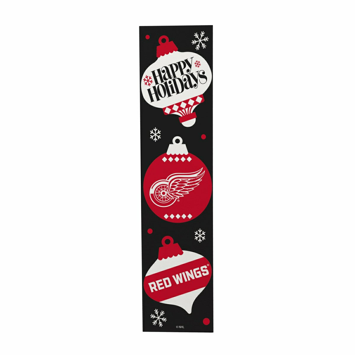 Detroit Red Wings 47" Double Sided Leaner, Christmas - NHL Home
