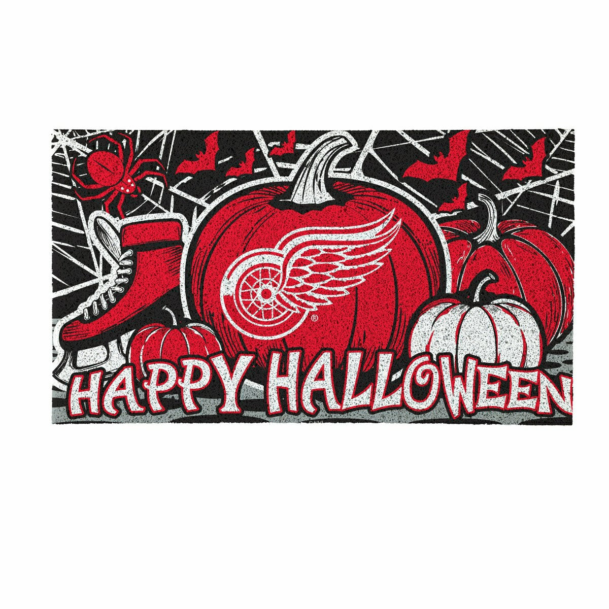 Detroit Red Wings Halloween PVC Mat, 28"x16" - NHL