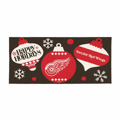 Detroit Red Wings Holiday Flocked Coir Sassafras Switch Mat, 22"x10" - NHL