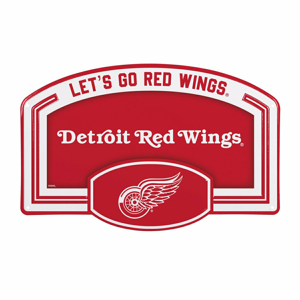 Detroit Red Wings USA Embossed Steel Wall Sign, 11" x 17" - NHL Home